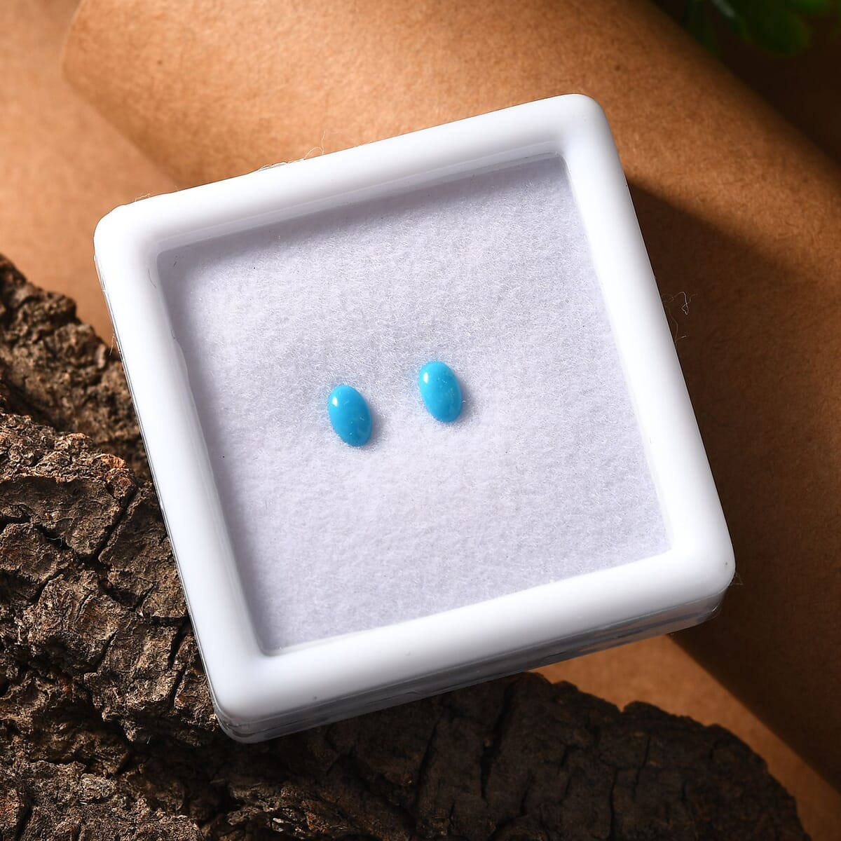 AA Sleeping Beauty Turquoise Set of 2 (Ovl 5x3 mm) 0.35 ctw Loose Gemstone image number 1