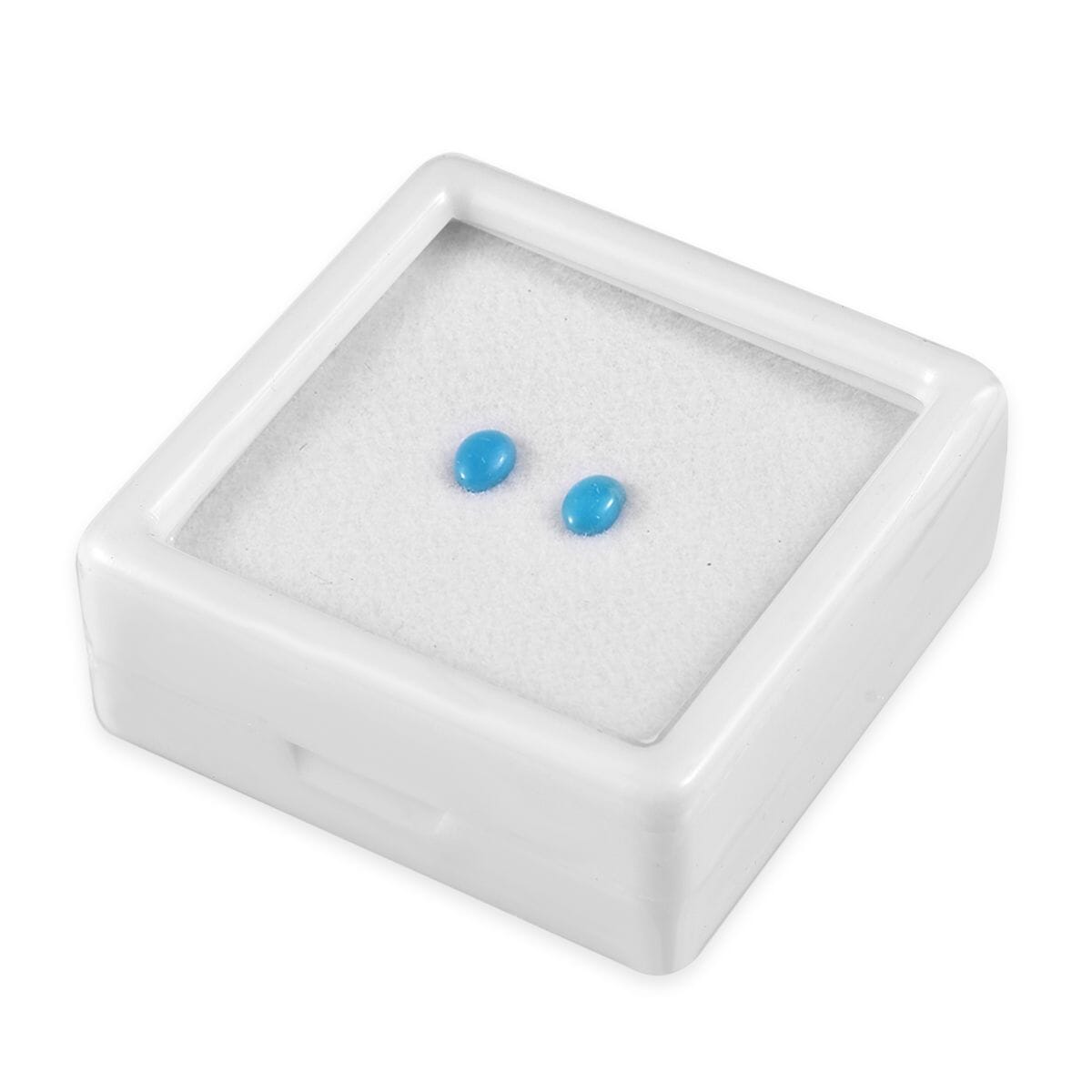 AA Sleeping Beauty Turquoise Set of 2 (Ovl 5x3 mm) 0.35 ctw Loose Gemstone image number 2