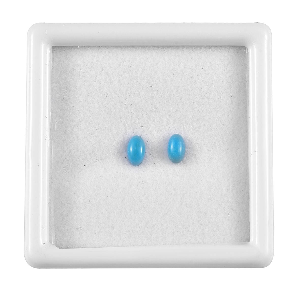AAA Sleeping Beauty Turquoise Set of 2 (Ovl 5x3 mm) 0.40 ctw Loose Gemstone image number 0