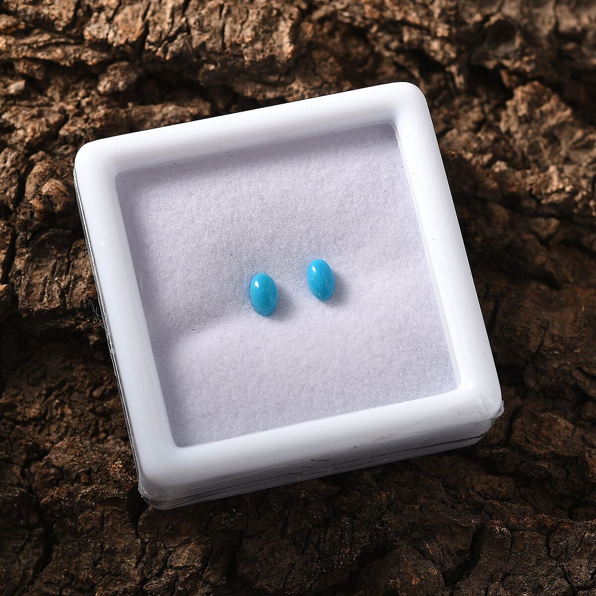 AAA Sleeping Beauty Turquoise Set of 2 (Ovl 5x3 mm) 0.40 ctw Loose Gemstone image number 1