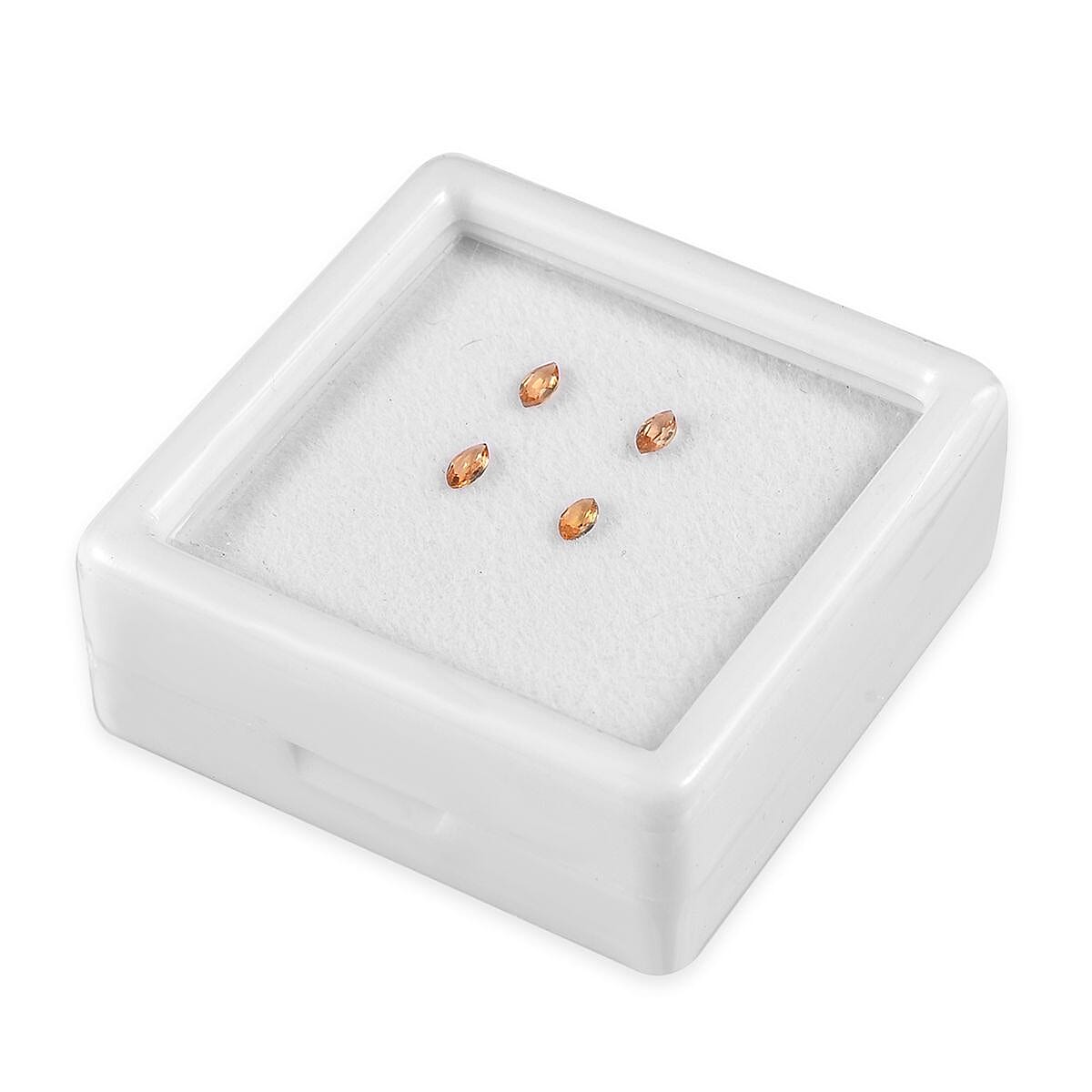Yellow Sapphire Set of 4 (Mrq 4x2 mm) 0.29 ctw Loose Gemstone image number 2
