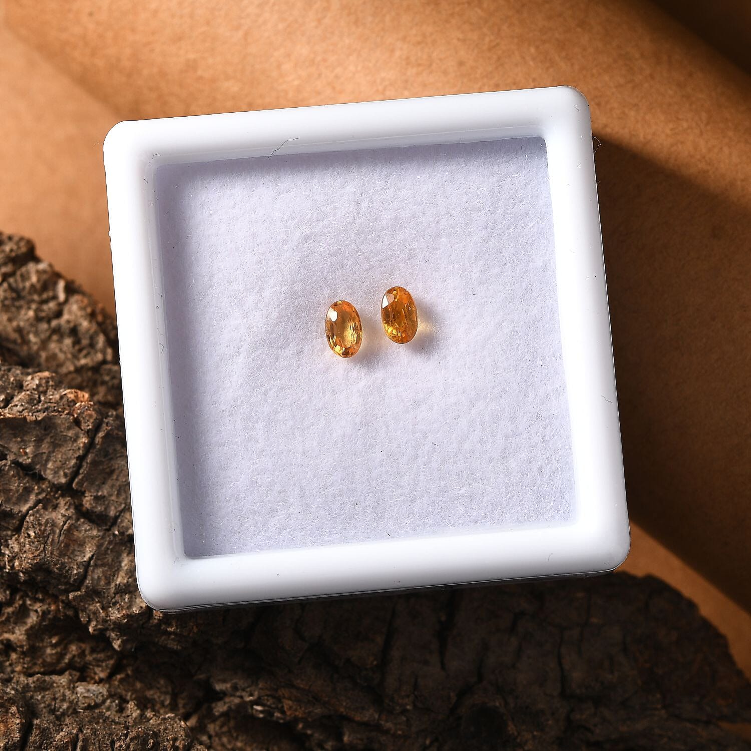AAA Yellow Sapphire Set of 2 (Ovl 5x3 mm) 0.58 ctw Loose Gemstone