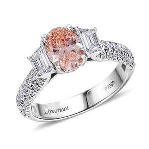 IGI Certified 950 Platinum Luxuriant Lab Grown Pink Diamond (IR) (VS), Lab Grown Diamond Ring (Size 10.0) 2.00 ctw