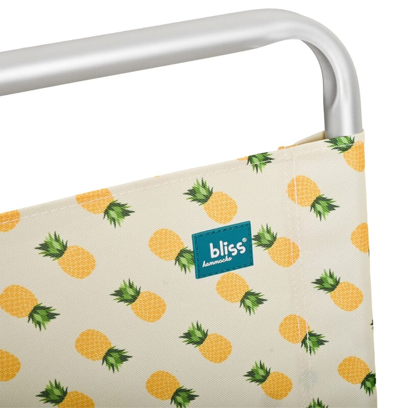 Bliss Folding High Beach Chair with Carry Straps and Cup Holder -Pineapple