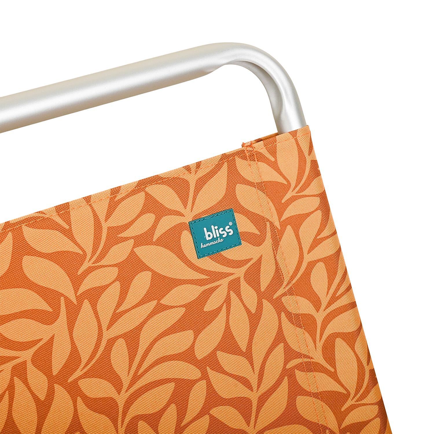 Bliss Folding High Beach Chair with Carry Straps and Cup Holder -Amber Leaf