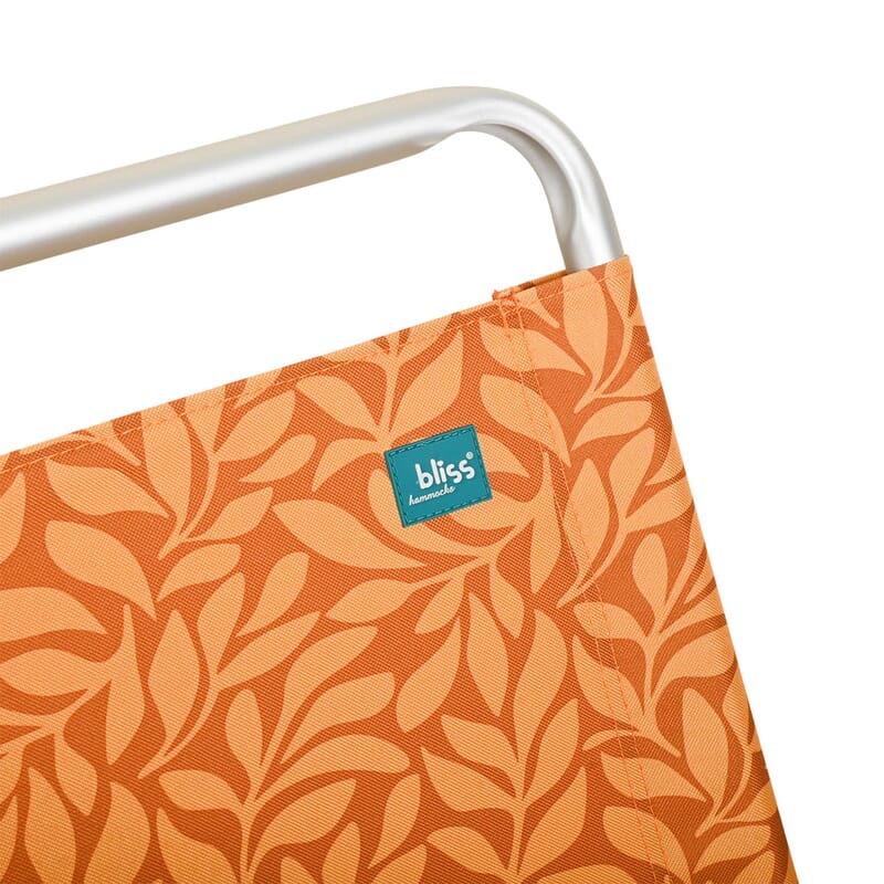Bliss Folding High Beach Chair with Carry Straps and Cup Holder -Amber Leaf