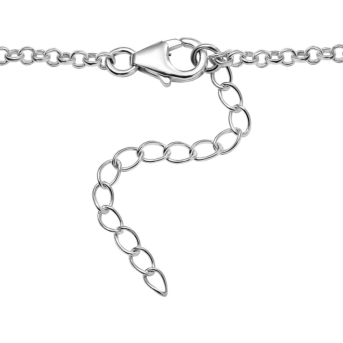 EverTrue African Amethyst 5.90 ctw Cross Necklace in Platinum Bond 18 Inches image number 4