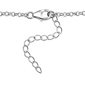 EverTrue Mozambique Garnet 9.25 ctw Cross Necklace in Platinum Bond 18 Inches