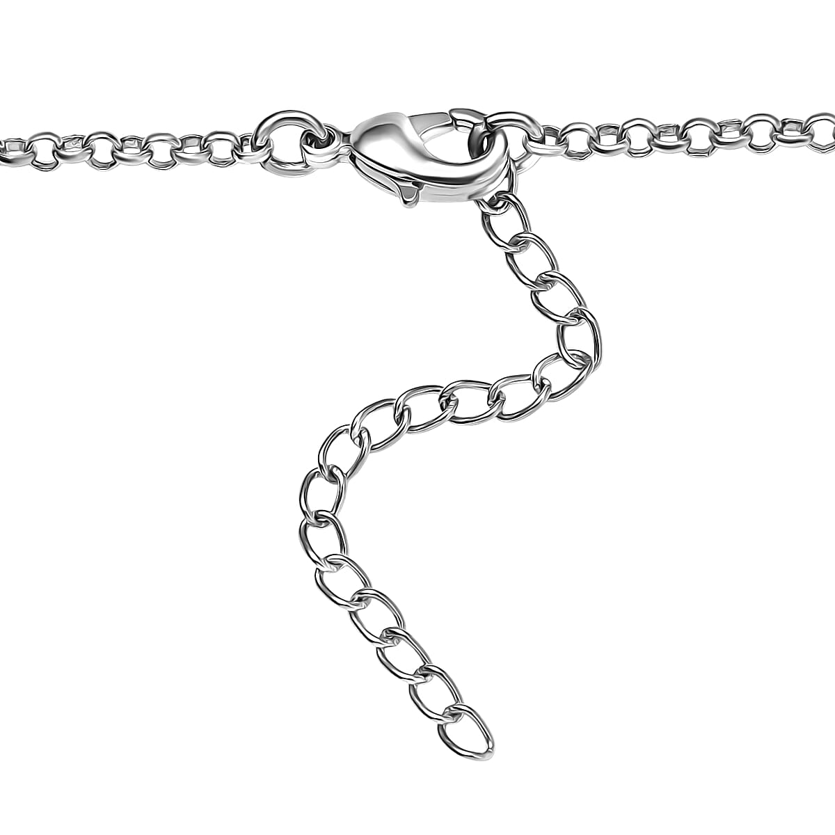 EverTrue Thai Black Spinel 9.25 ctw Cross Necklace in Platinum Bond 18 Inches image number 4