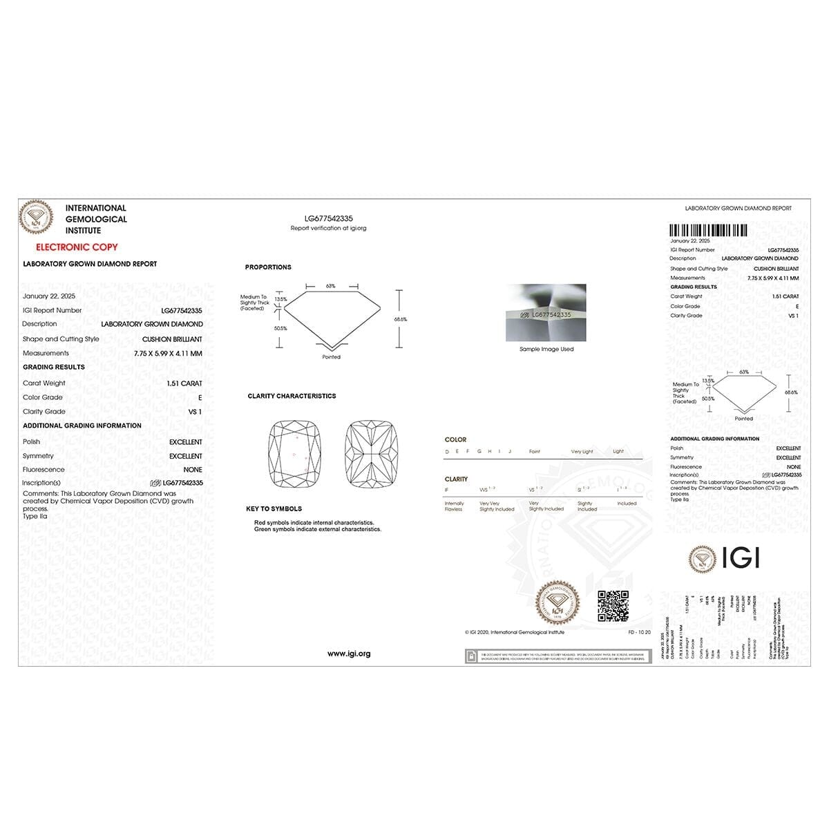IGI Certified Luxuriant Lab Grown Diamond E-F VS 2.00 ctw Bridge Ring in 950 Platinum (Size 10.0) image number 6
