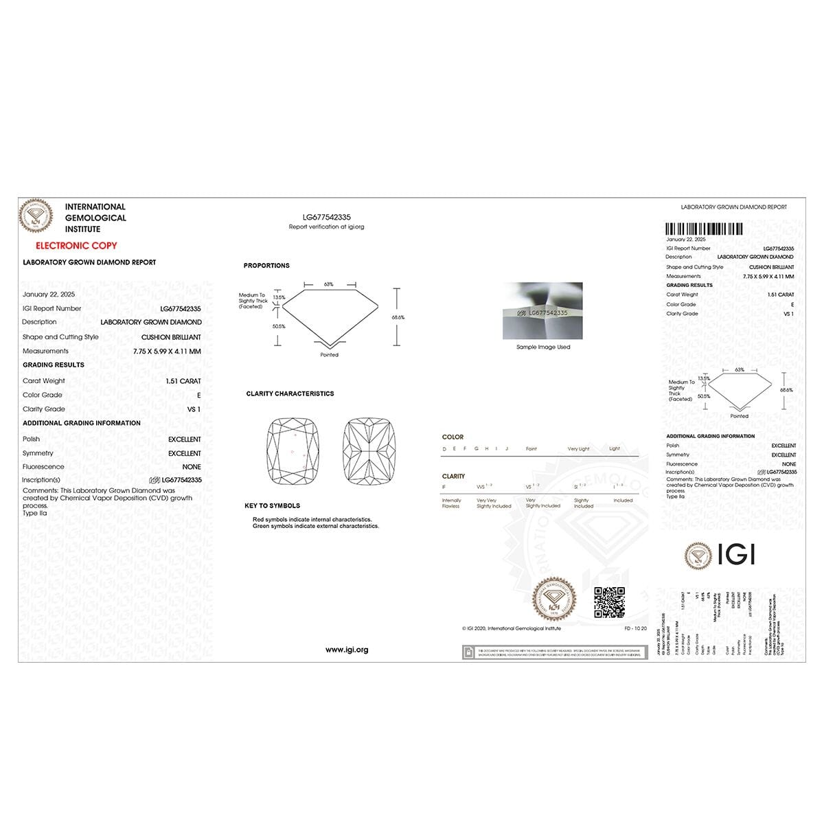 IGI Certified Luxuriant Lab Grown Diamond E-F VS 2.00 ctw Bridge Ring in 950 Platinum (Size 8.0) image number 6