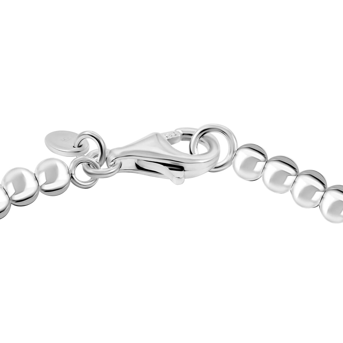 Italian La Bella Sterling Silver Ball Bead Bracelet (7.50 In) (6.05 g) image number 3