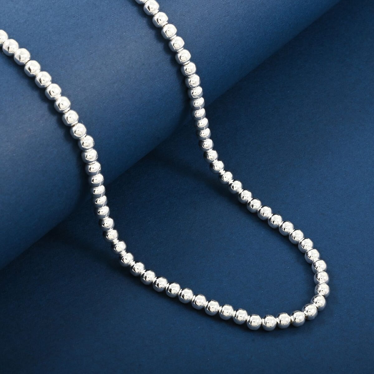 Italian La Bella Sterling Silver Necklace (20 Inches) (14.79 g) image number 1