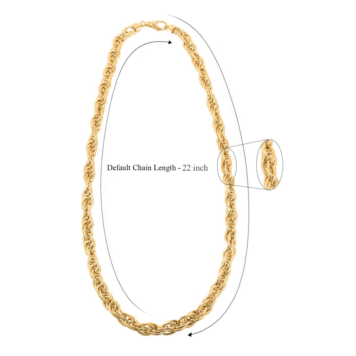 Italian La Bella Sterling Silver Fantasia Chain Necklace (22 Inches) (31 g) YG image number 5