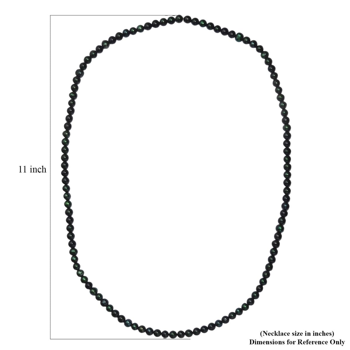 Green Dyed Pearl Endless Necklace 28 Inches image number 5