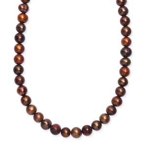 Bronze Dyed Pearl Endless Necklace (28 Inches)