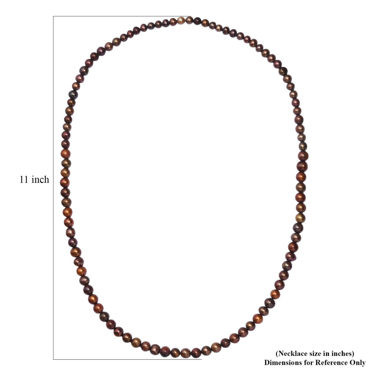 Bronze Dyed Pearl Endless Necklace (28 Inches) image number 5