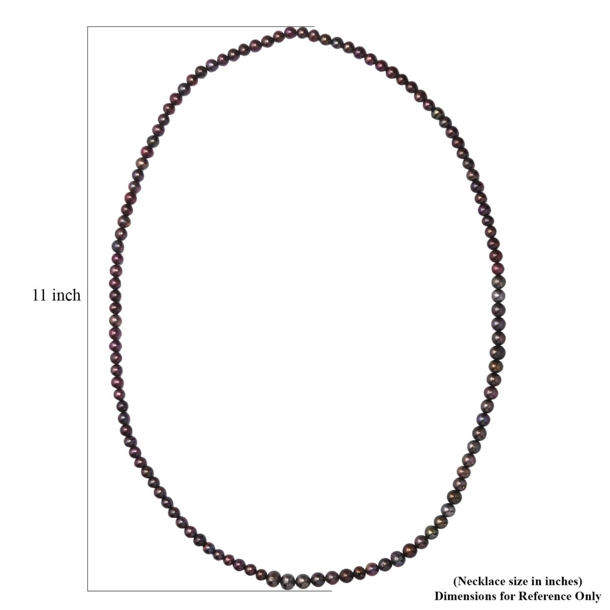 Peacock Dyed Pearl Endless Necklace (28 Inches) image number 5