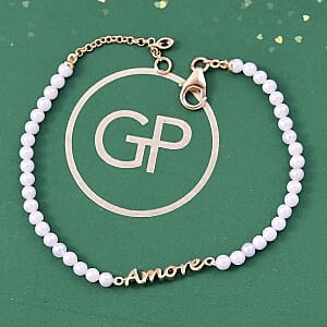 GP Kanchanaburi Blue Sapphire 1.03 ctw Fancy Bracelet in 18K Vermeil Yellow Gold Over Sterling Silver (7.5 In)