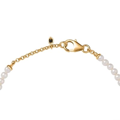 GP Kanchanaburi Blue Sapphire 1.03 ctw Fancy Bracelet in 18K Vermeil Yellow Gold Over Sterling Silver (7.5 In)