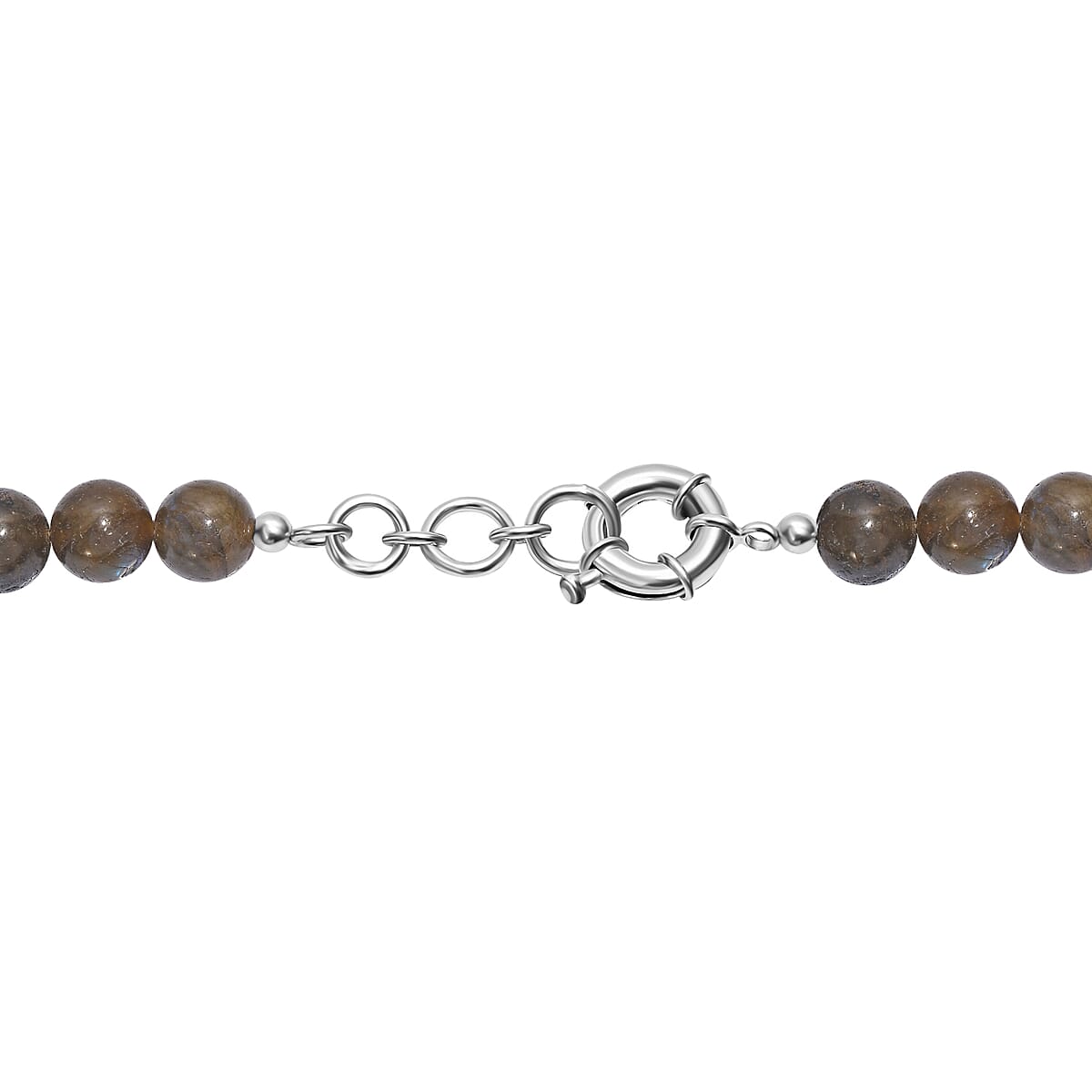Malagasy Labradorite 300.00 ctw Necklace in Platinum Bond 18 Inches image number 4