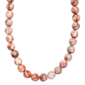 Picasso Jasper 300.00 ctw Beaded Necklace in Platinum Bond 18 Inches