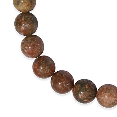 Unakite 150.00 ctw Beaded Stretch Bracelet