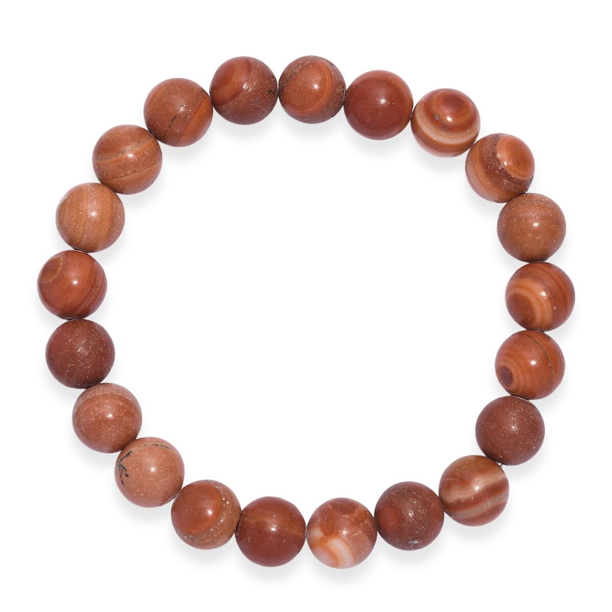 Red Jasper 150.00 ctw Beaded Stretch Bracelet image number 0