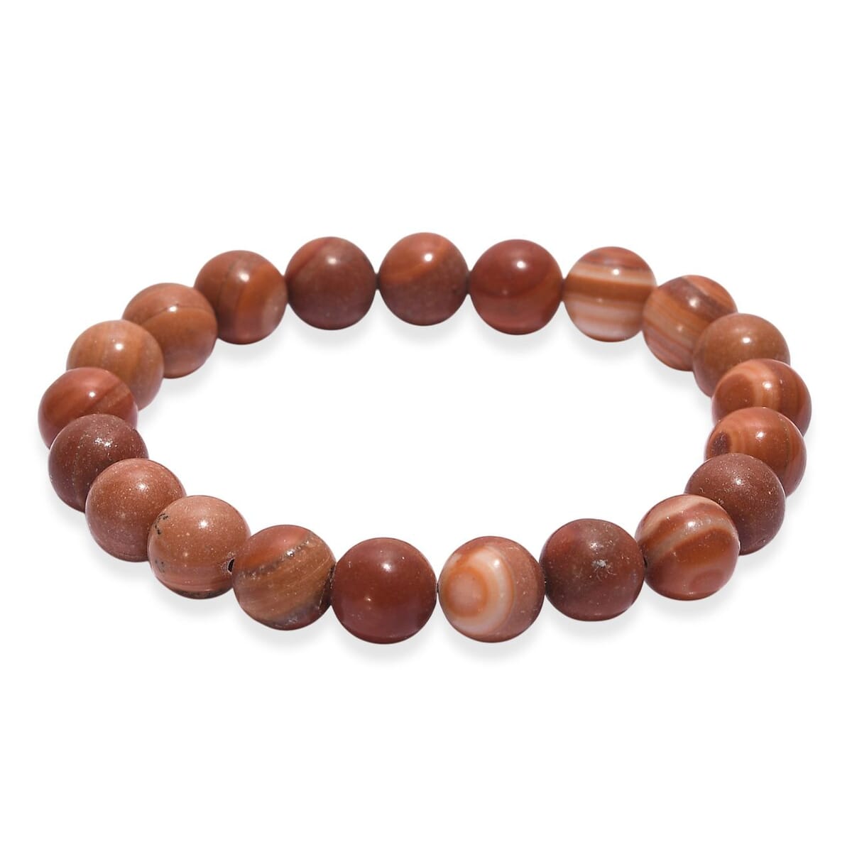 Red Jasper 150.00 ctw Beaded Stretch Bracelet image number 3
