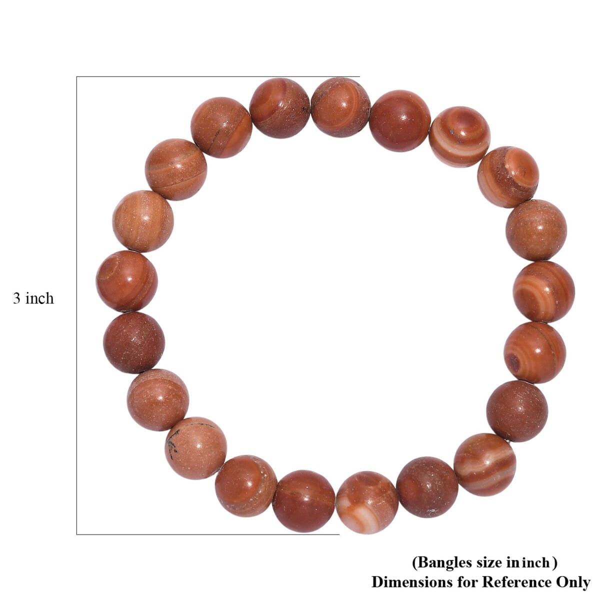 Red Jasper 150.00 ctw Beaded Stretch Bracelet image number 5