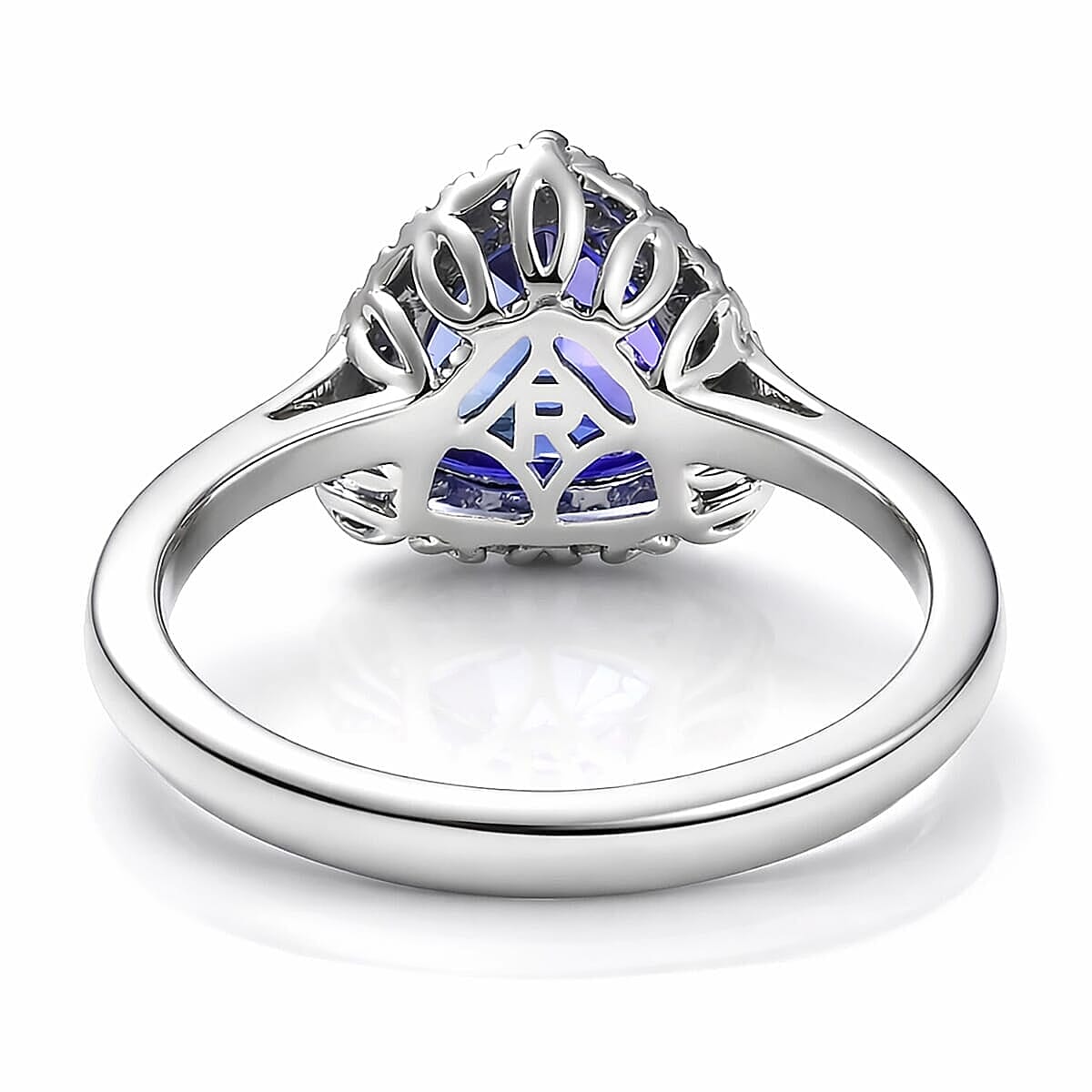 Gem Hunter Collection Certified & Appraised Rhapsody 950 Platinum AAAA Tanzanite, Diamond  (E-F, VS) Ring (Size 5.0) (Ship in 10 -15 Days) 4.03 ctw