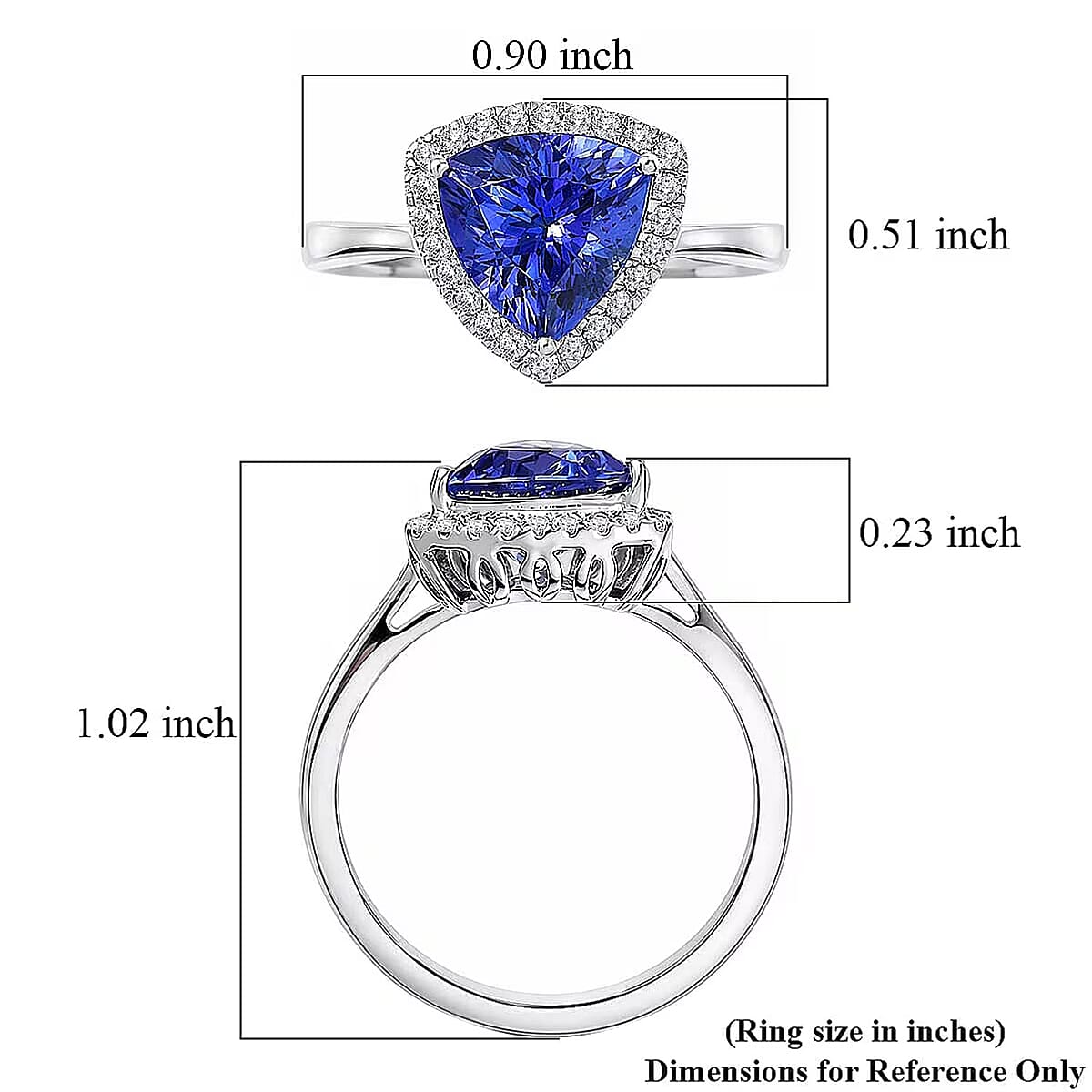 Certified & Appraised Rhapsody AAAA Tanzanite and Diamond E-F VS 4.03 ctw Ring in 950 Platinum (Size 6.0) image number 5