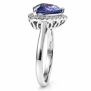 Gem Hunter Collection Certified & Appraised Rhapsody 950 Platinum AAAA Tanzanite, Diamond (E-F, VS) Ring