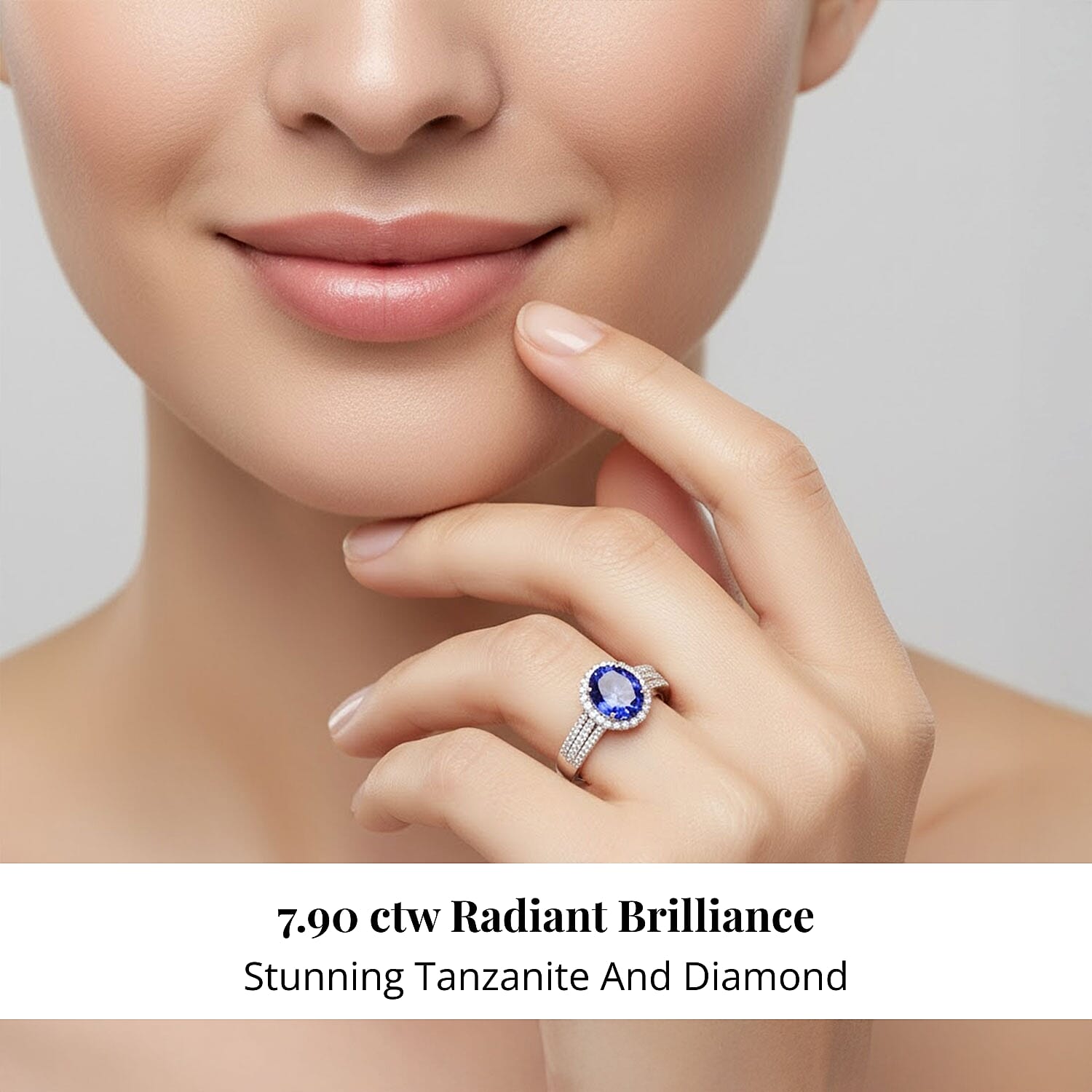 Certified and Appraised Rhapsody AAAA Tanzanite, Diamond Ring in 950 Platinum 4.10 ctw (Size 5.5) image number 1
