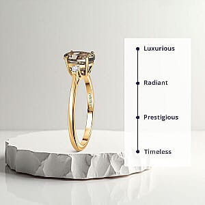 Certified & Appraised Luxoro AAA Turkizite and G-H I2 Diamond 2.32 ctw Ring in 14K Yellow Gold (Size 10.0)