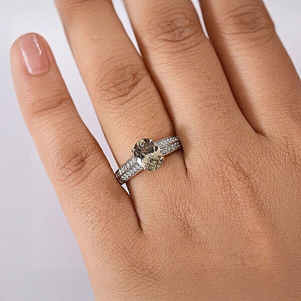 Certified & Appraised Luxoro 14K Yellow Gold AAA Turkizite, Diamond (G-H, I2) Ring (Size 5.0) 2.33 ctw