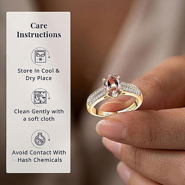 Certified & Appraised Luxoro 14K Yellow Gold AAA Turkizite, Diamond (G-H, I2) Ring (Size 5.0) 2.33 ctw