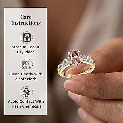 Certified & Appraised Luxoro 14K Yellow Gold AAA Turkizite, Diamond (G-H, I2) Ring (Size 5.0) 2.33 ctw