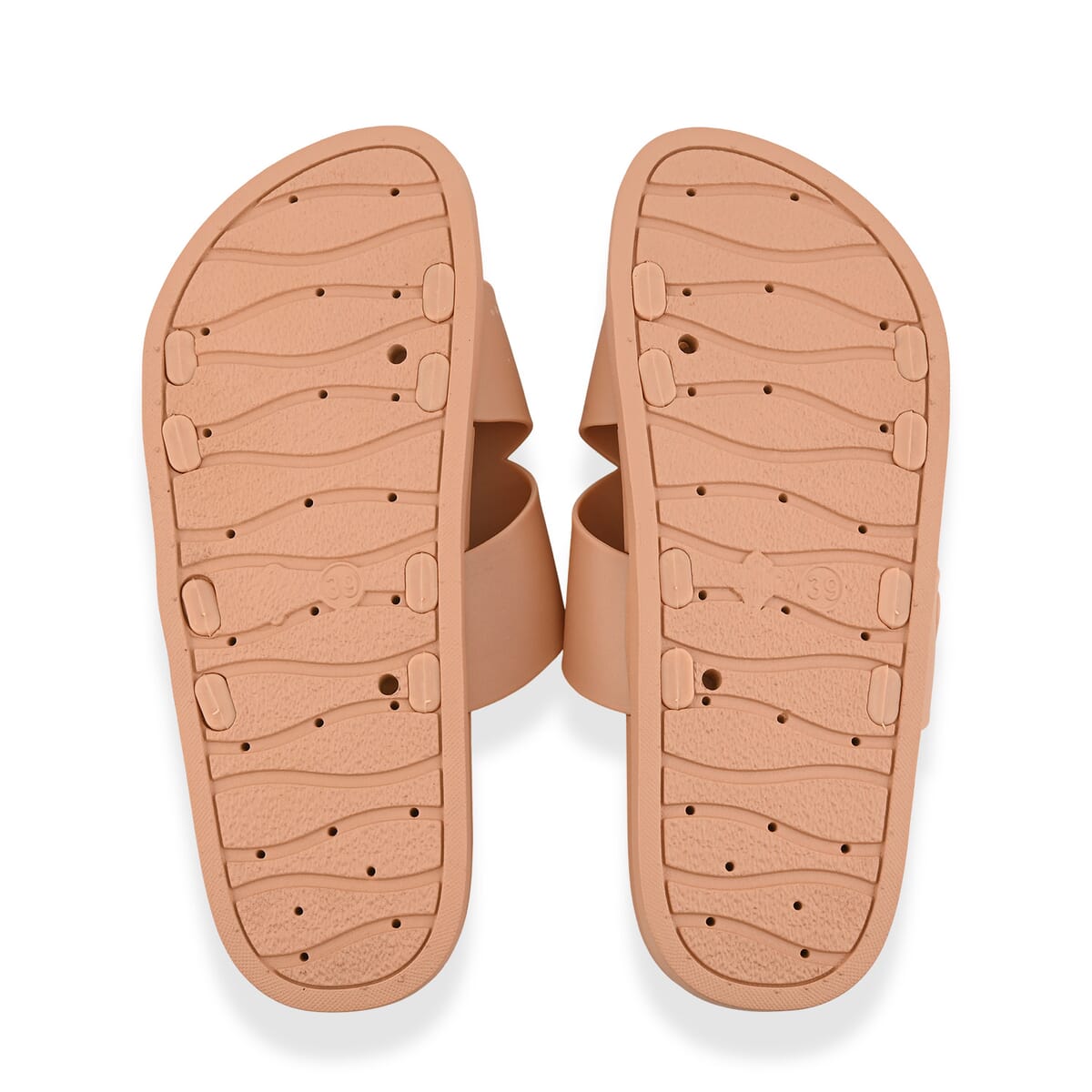 Women's Khaki Cross Strap Sandal -L image number 5