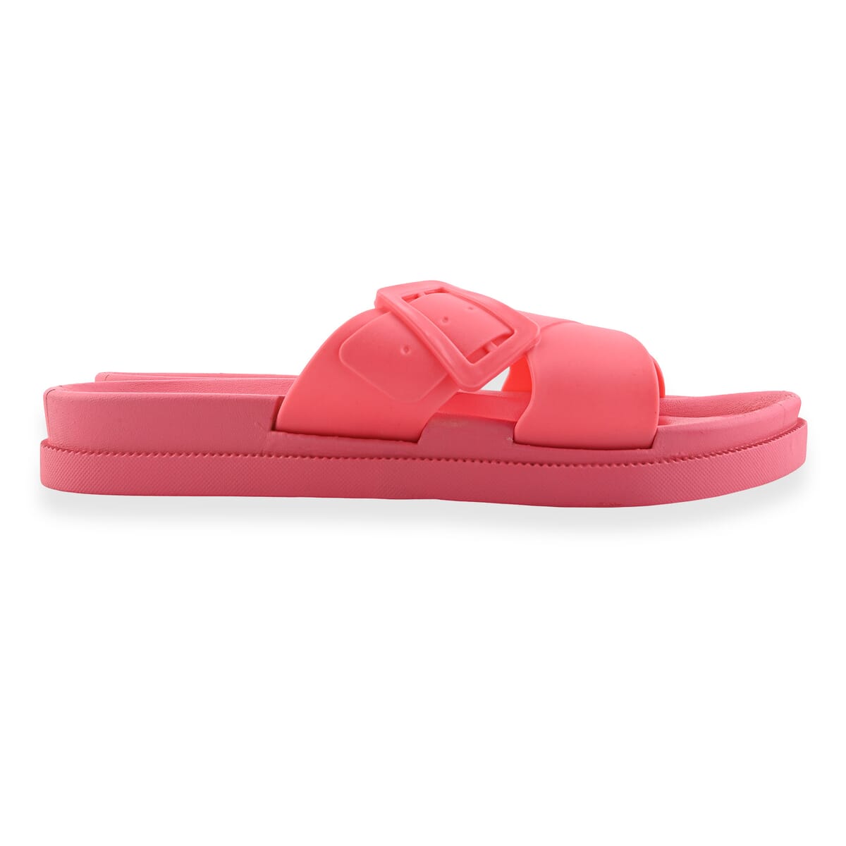 Women's Pink Cross Strap Sandal-L image number 3