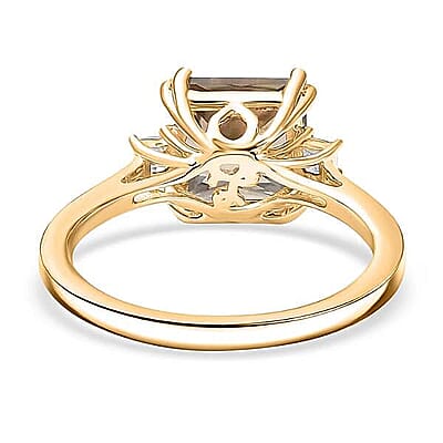 Certified & Appraised Luxoro 14K Yellow Gold AAA Turkizite, Diamond (G-H, I2) Ring (Size 5.0) 3.00 ctw