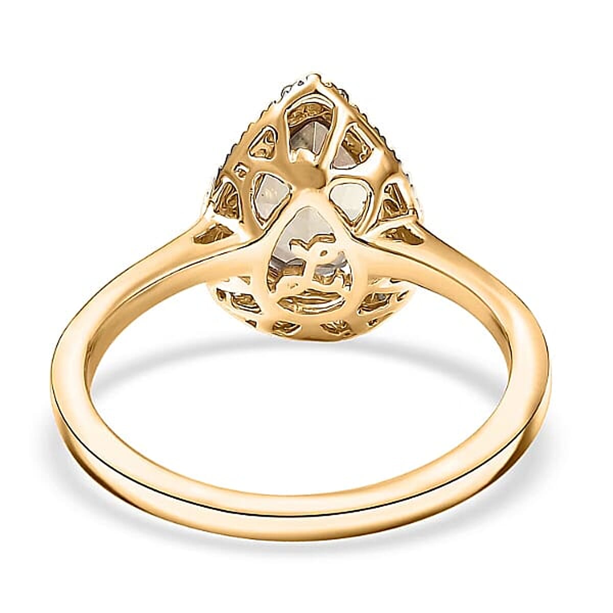 Certified & Appraised Luxoro AAA Turkizite and G-H I2 Diamond 2.44 ctw Ring in 14K Yellow Gold (Size 10.0) image number 6