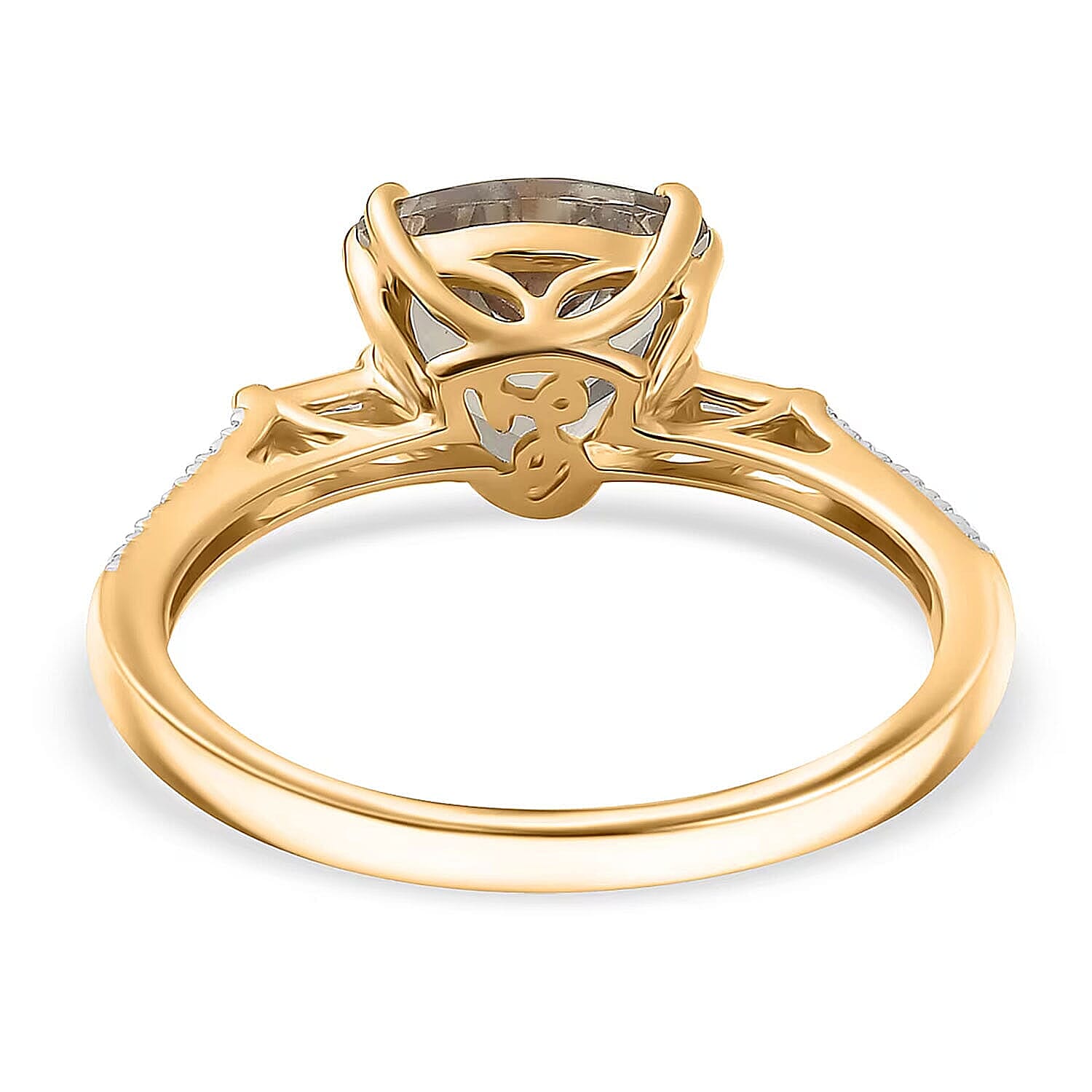 Certified & Appraised Luxoro 14K Yellow Gold AAA Turkizite, Diamond (G-H, I2) Ring (Size 5.0) 2.20 ctw