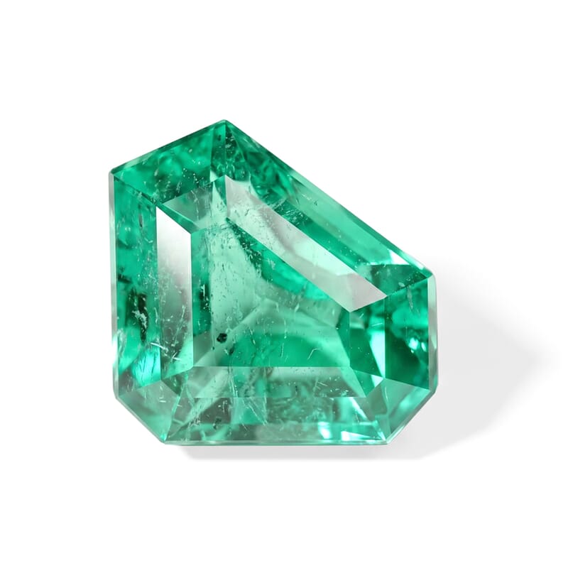 AAAA Boyaca Colombian Emerald (Fancy Free Size) 0.75 ctw