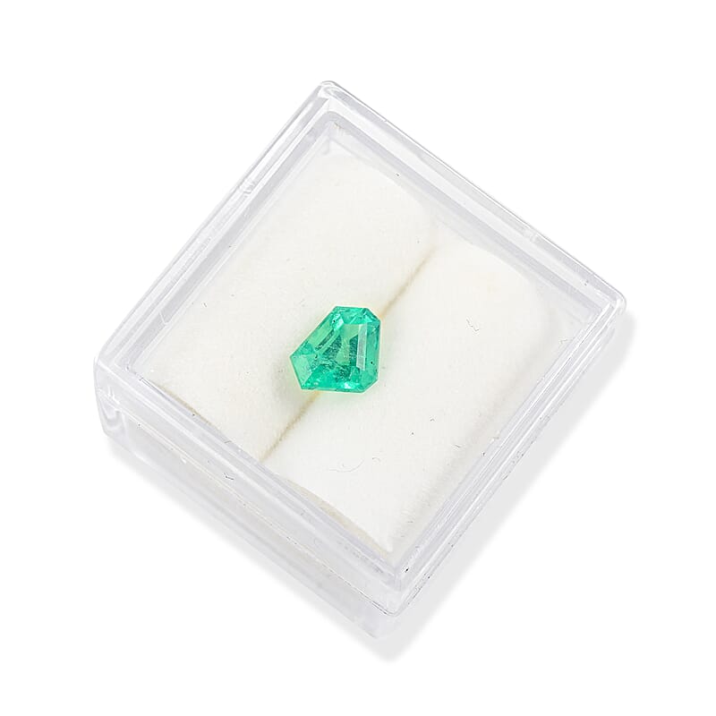 AAAA Boyaca Colombian Emerald (Fancy Free Size) 0.75 ctw