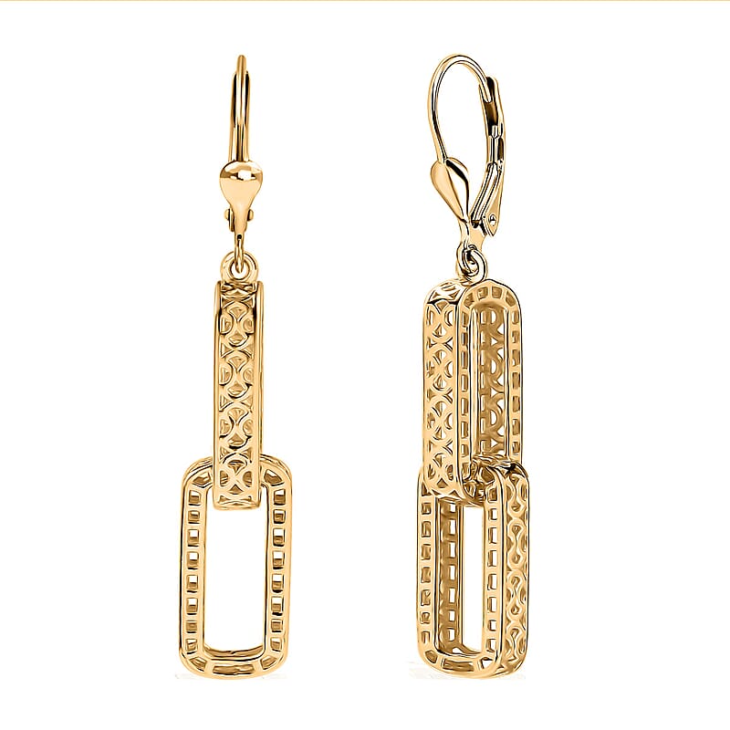 D'Joy Passport to Turkey Fancy Earrings in 18K Vermeil YG Over Sterling Silver 5 Grams
