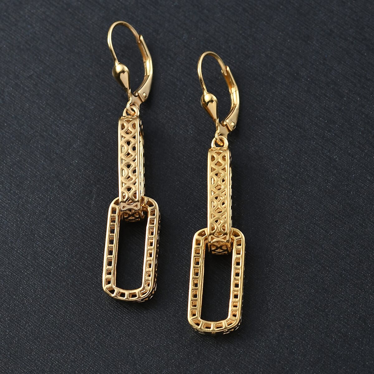 D'Joy Passport to Turkey Fancy Earrings in 18K Vermeil YG Over Sterling Silver 4.75 Grams image number 1