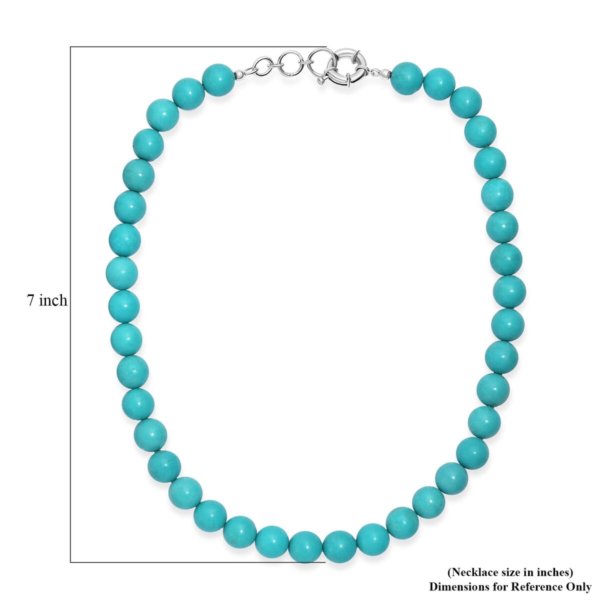 Constituted Howlite 330.00 ctw Beaded Necklace in Platinum Bond 18 Inches image number 5