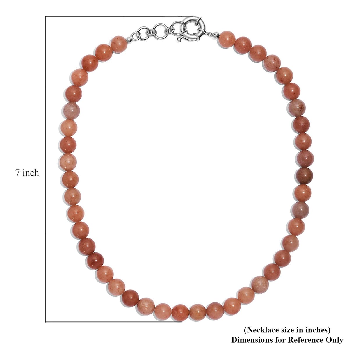 Sunstone 290.00 ctw Beaded Necklace in Platinum Bond 18 Inches image number 5