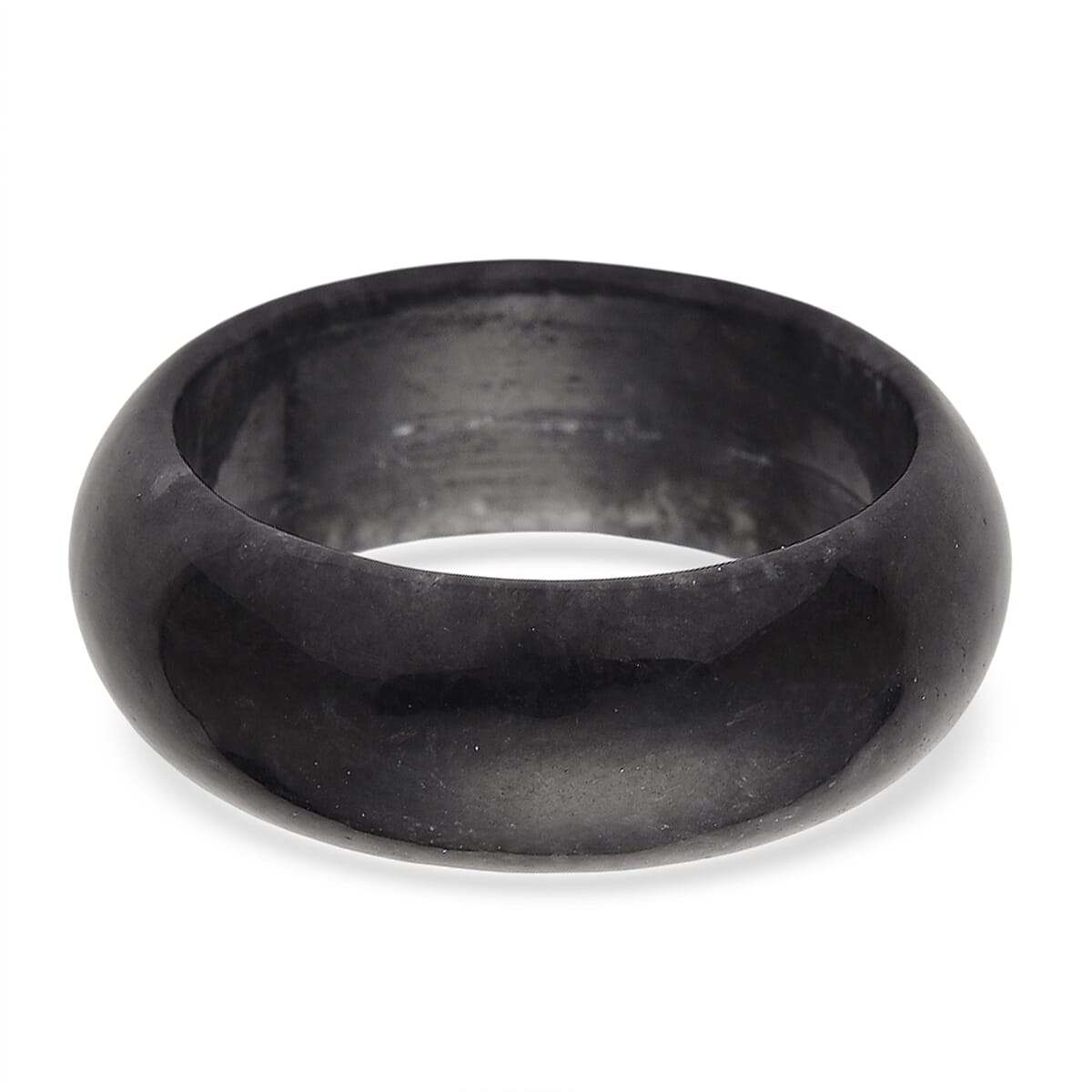 Black Jade (D) 25.00 ctw Band Ring (Size 10.0) image number 4